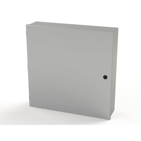 1/4 Turn Latch Electrical Enclosures, 24 in H, 6 in D, 24 in W, NEMA 1, Carbon Steel